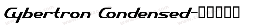 Cybertron Condensed字体转换